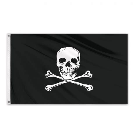 Jolly Roger Outdoor Basic Polyester Flag 3'x5' - FlagCo.com