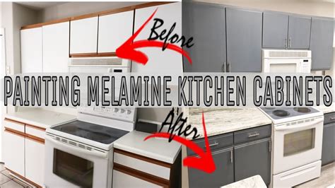 Painting Melamine Kitchen Cabinets Before And After | Cabinets Matttroy