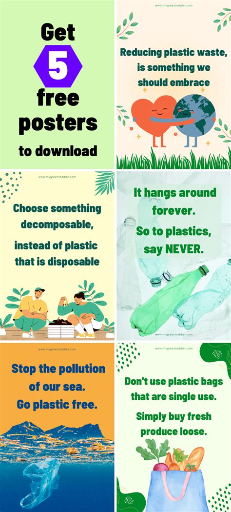 25 Say No To Plastic Slogans (that rhyme!) - free posters too - My Green Toddler