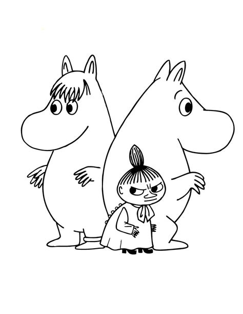 Moomin coloring pages to download and print for free