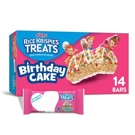 Kellogg's Rice Krispies Treats Crispy Marshmallow Squares, Birthday ...