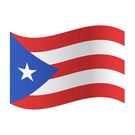 Premium Vector | Puerto rico flag vector