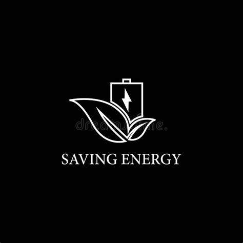 Saving Energy Logo Template Stock Illustration - Illustration of ...