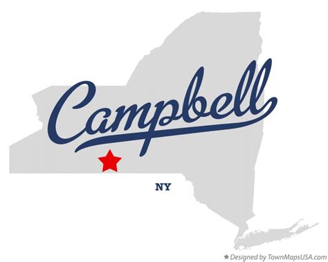 Map of Campbell, NY, New York