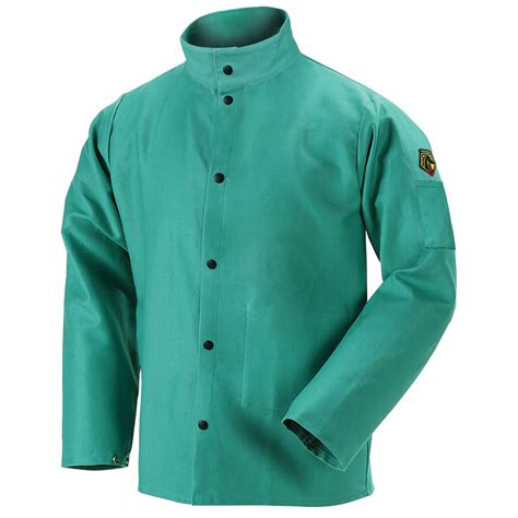 Black Stallion F9-30C 30" 9oz Green Welding Jacket, Size XXXL - Wespac ...