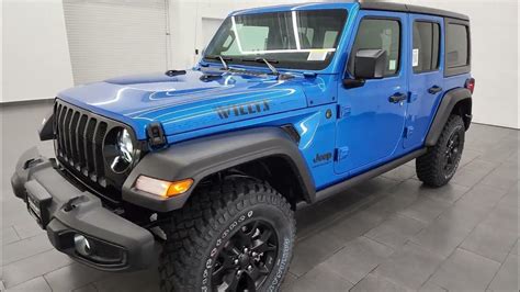 BRAND NEW 2023 JEEP WRANGLER 4DOOR SPORT WILLYS HYDRO BLUE PEARLCOAT 4K WALKAROUND 23J17 SOLD ...