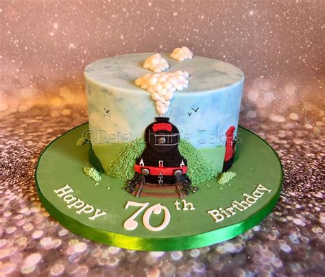 Steam train cake | Train birthday cake, Train cake, 70th birthday cake