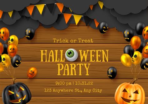 HALLOWEEN PARTY Template | PosterMyWall