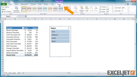 Excel tutorial: How to use Pivot table slicer options