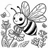 A Cute Bumble Bee coloring Page  Download Print Or Color Online For Free sketch template