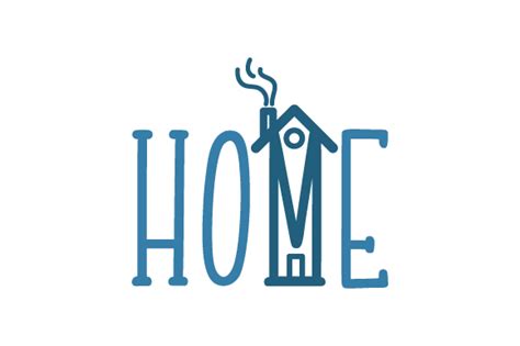 Home - Word Art SVG Cut file by Creative Fabrica Crafts · Creative Fabrica