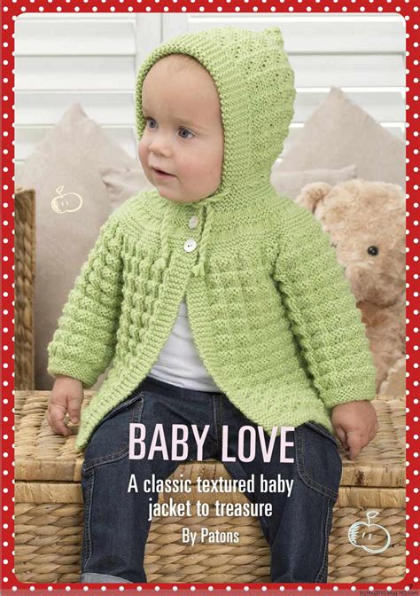 Classic Textured Baby Cardigan Pattern - Knitting Free