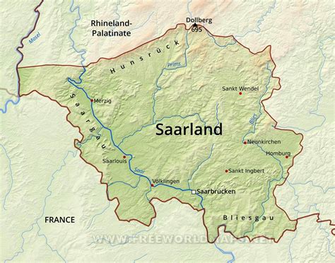 Saarland Map