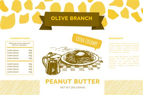 Peanut Butter Label Template