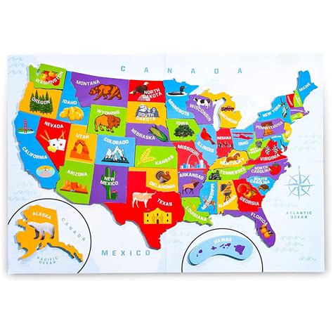 Large Puzzle Statemap Of The Usa Usa Maps Of The Usa - vrogue.co