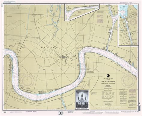 New Orleans Harbor: Chalmette Slip to Southport 2000 - Old Map Nautical Chart AC Harbors 11368 ...