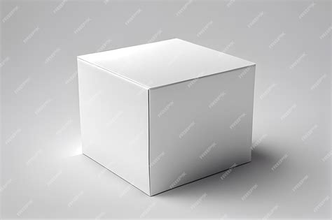 White box package on whitebackground AI Generative | Premium AI ...