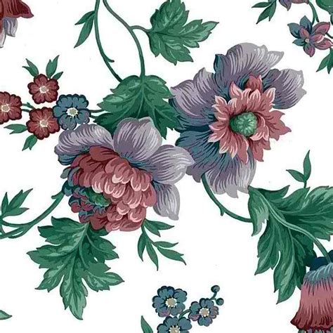 Vintage Cottage Floral Wallpaper Rose UK FAV484 D/Rs