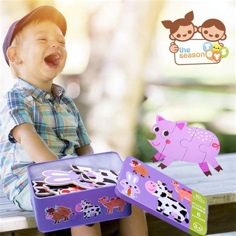 My Baby’s First Puzzle Wooden Jigsaw Puzzles for Toddlers 2 3 4 Years ...