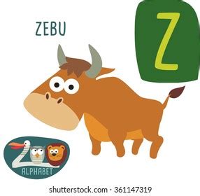 Cute Zoo Alphabet Vector Z Letter Stock Vector (Royalty Free) 361147319 | Shutterstock