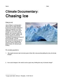 Climate Change Documentary: Chasing Ice by Appleseed Education | TpT