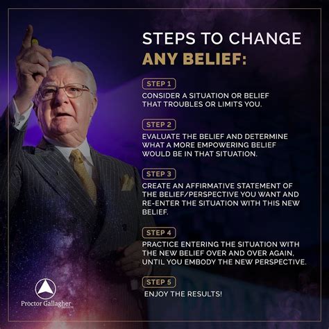 Bob Proctor on Instagram: “Here are 5 helpful steps in changing any BELIEF! Type ‘I BELIEVE IN ...