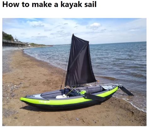 How to Make a Kayak Sail-DIY Guide