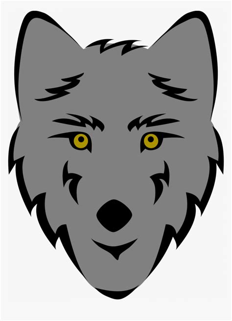 Large Size Of Cute Wolf Face Drawing Howling - Easy Wolf Head Drawing, HD Png Download - kindpng