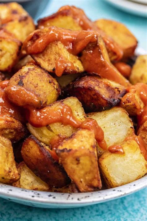 Patatas Bravas Spanish Fried Potatoes | The Mediterranean Dish