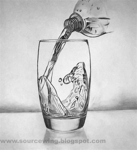 Pencil Drawing Of Water