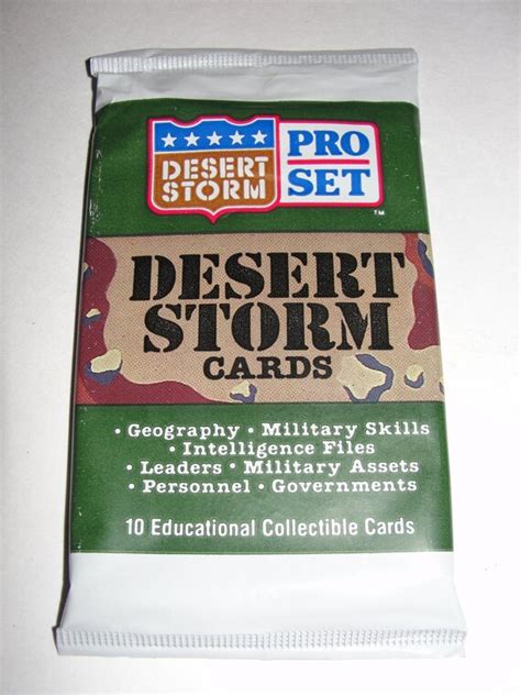 1991 Pro Set Desert Storm Trading Card Pack by CollectorPlanet