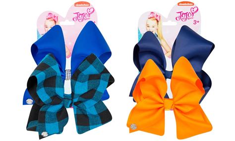 JoJo Siwa Large Bows Four-Pack | Groupon