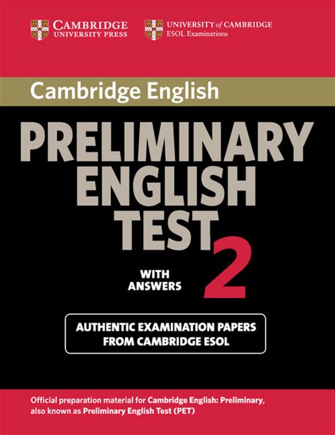 Cambridge Preliminary English Tests - Student's Book with Answers ...