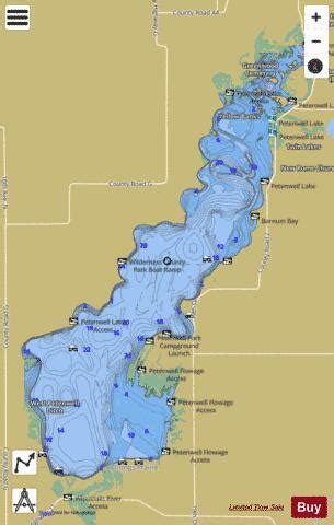 Petenwell Lake Fishing Map | Nautical Charts App