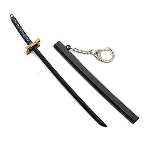 Demon Slayer Muichiro Sword with Scabbard Keychain, Mist Breathing Mist ...