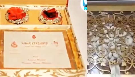 Mukesh Ambani Eldest Son Akash Ambani Wedding Card Costs One And Half Lakh Rupees