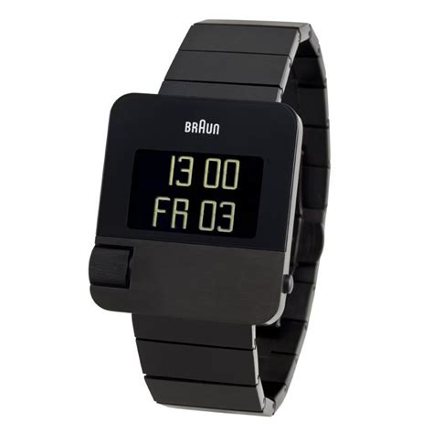 top3 by design - Braun - BN0106 prestige blk digital square | Mens digital watches, Digital ...