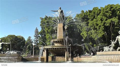 Sydney Hyde Park Archibald Fountain 01 Stock video footage | 925268