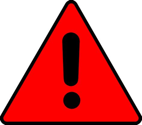 Red Warning Triangle - ClipArt Best