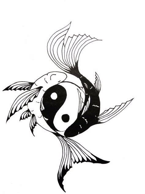 Yin-Yang Koi Fish tattoo: Chock full of symbolism..positive/negative ...