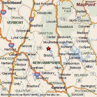 Hebron, New Hampshire Area Map & More