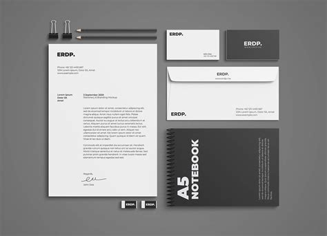 Free Download Stationery Mockup PSD - Good Mockups