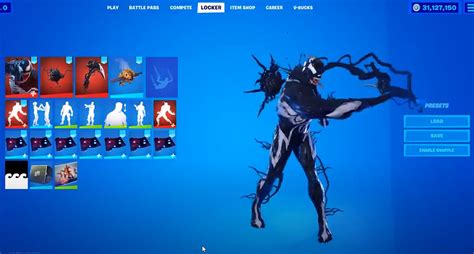 Fortnite Venom skin, Symbiote Slasher Pickaxe, We Are Venom Emote ...