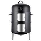 Kingdely 3-in-1 Charcoal Vertical Smoker Grill BBQ Roaster Steel Barbecue Cooker Outdoor TCHT ...