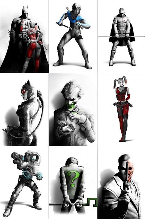 Arkham City Cast | Batman comic art, Batman arkham, Batman arkham games