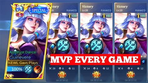 HOW TO PLAY SOLO RANK GUINEVERE?! ( Guinevere Best build and Emblem ...