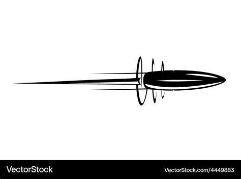 Flying bullet Royalty Free Vector Image - VectorStock