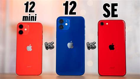 iPhone 12 Mini vs iPhone 12 vs SE - Full Comparison! - YouTube