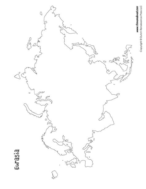 Blank-Eurasia-Map - Tim's Printables