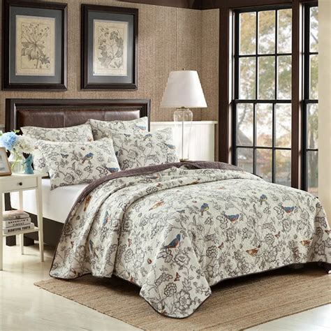 AIOU Luxury Cotton Quilt Collection Reversible 3 Piece Washable Quilt ,King Quilt Set-in Quilts ...